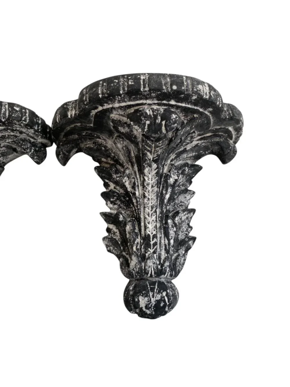 Vintage Style Acanthus Leaf Corbels Architectural Wall Shelf Sconces
